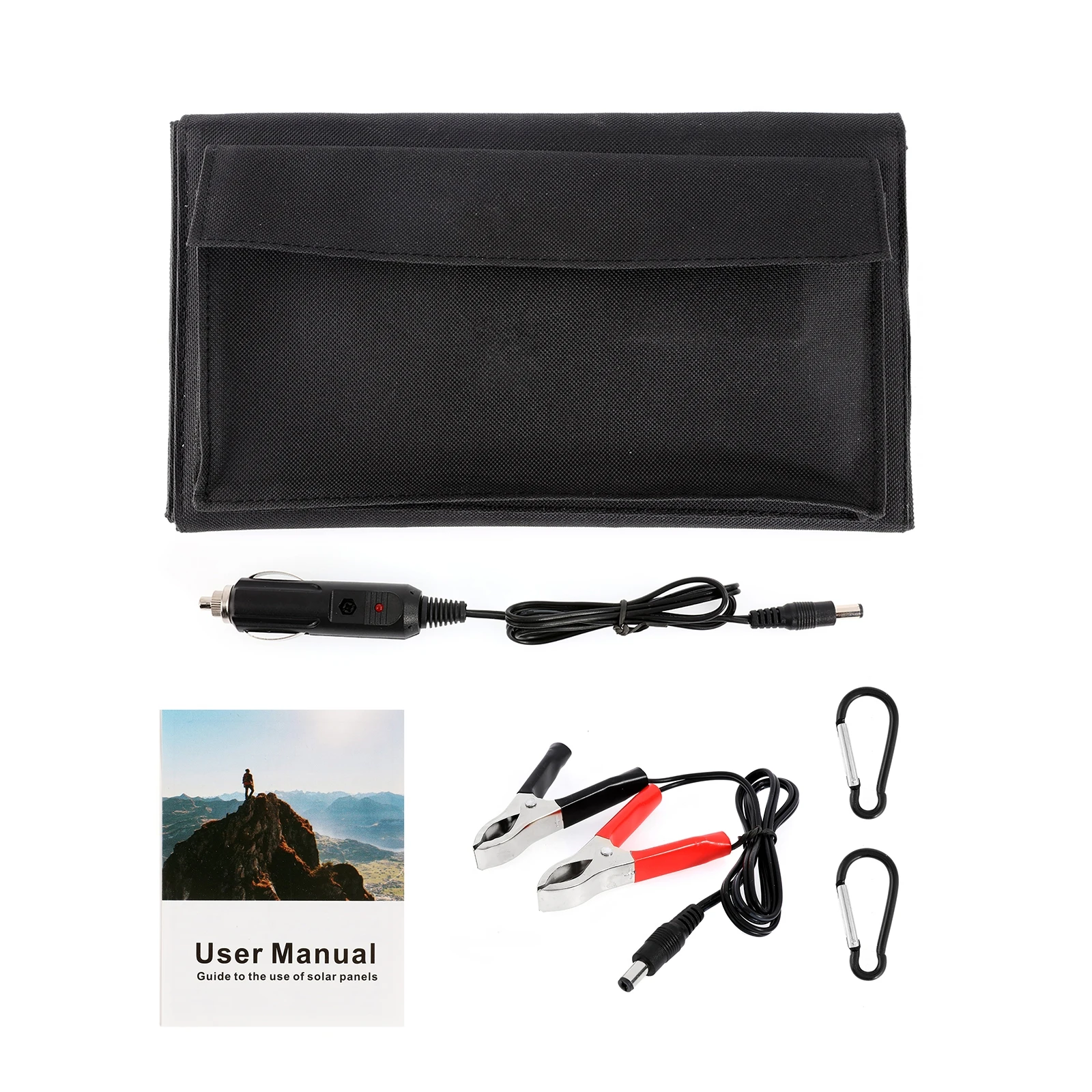 Складная солнечная панель 100 Вт батарея Быстрая зарядка USB DC Type-C для телефона