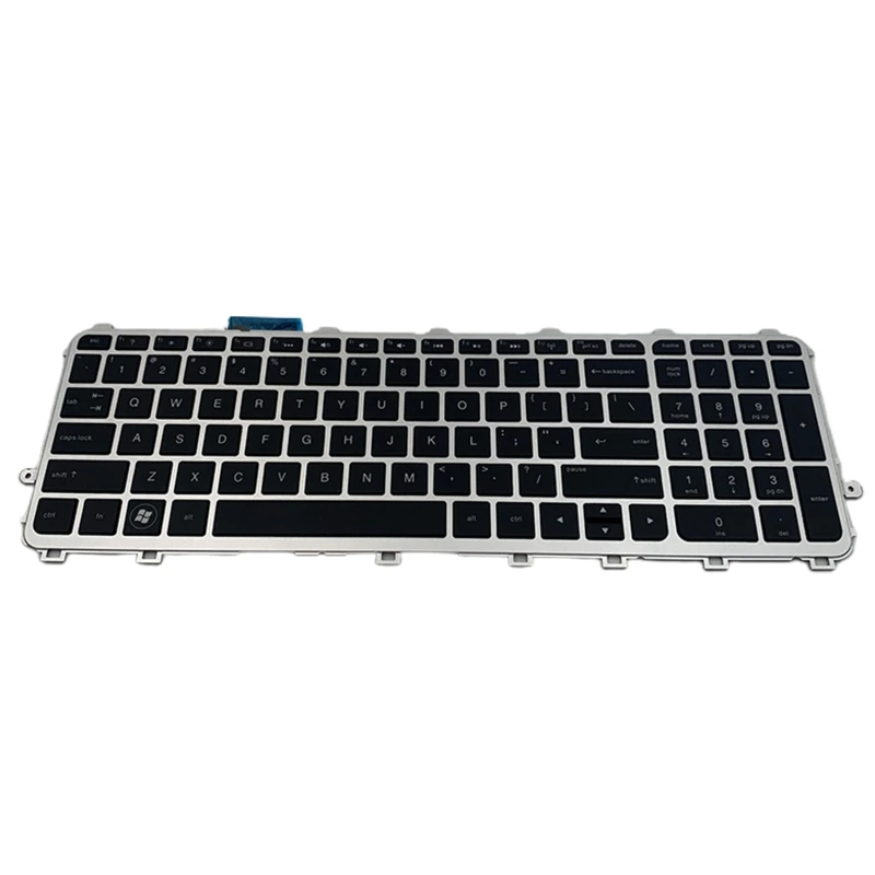 

896F Replacement Laptop Keyboard for HPENVY 15-J 15Z-J 17-J 17T-J US Layout English Keyboard with Backlit / Silver Frame
