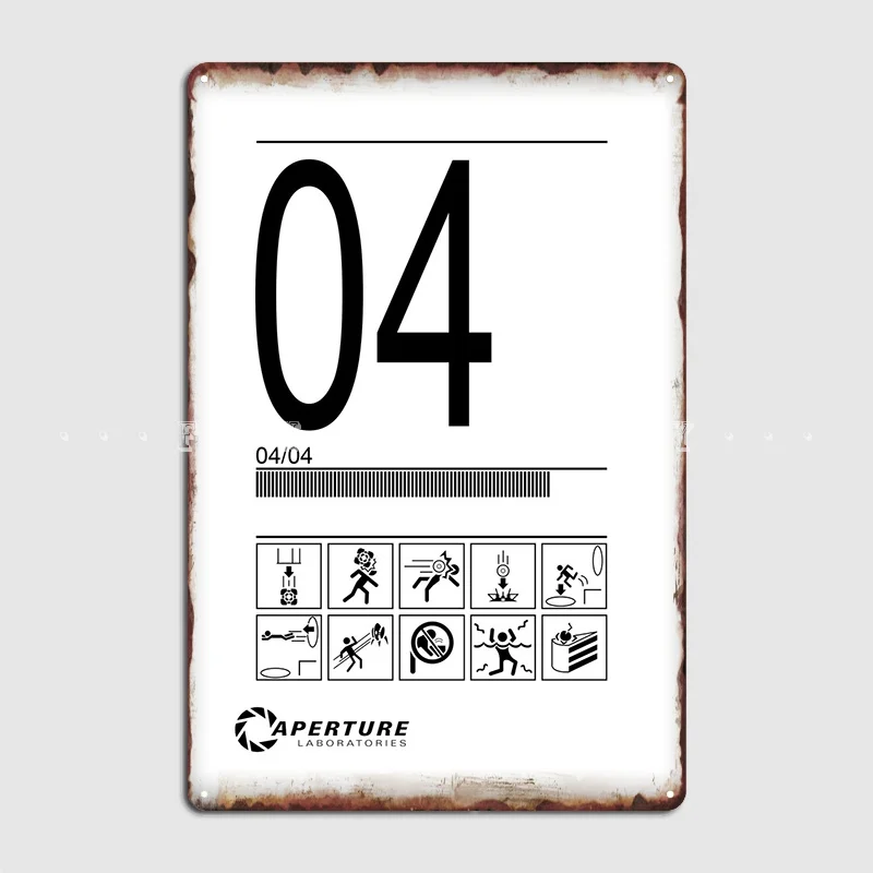 

Test Room Four Metal Plaque Poster Cinema Garage Plates Club Bar Funny Tin Sign Poster