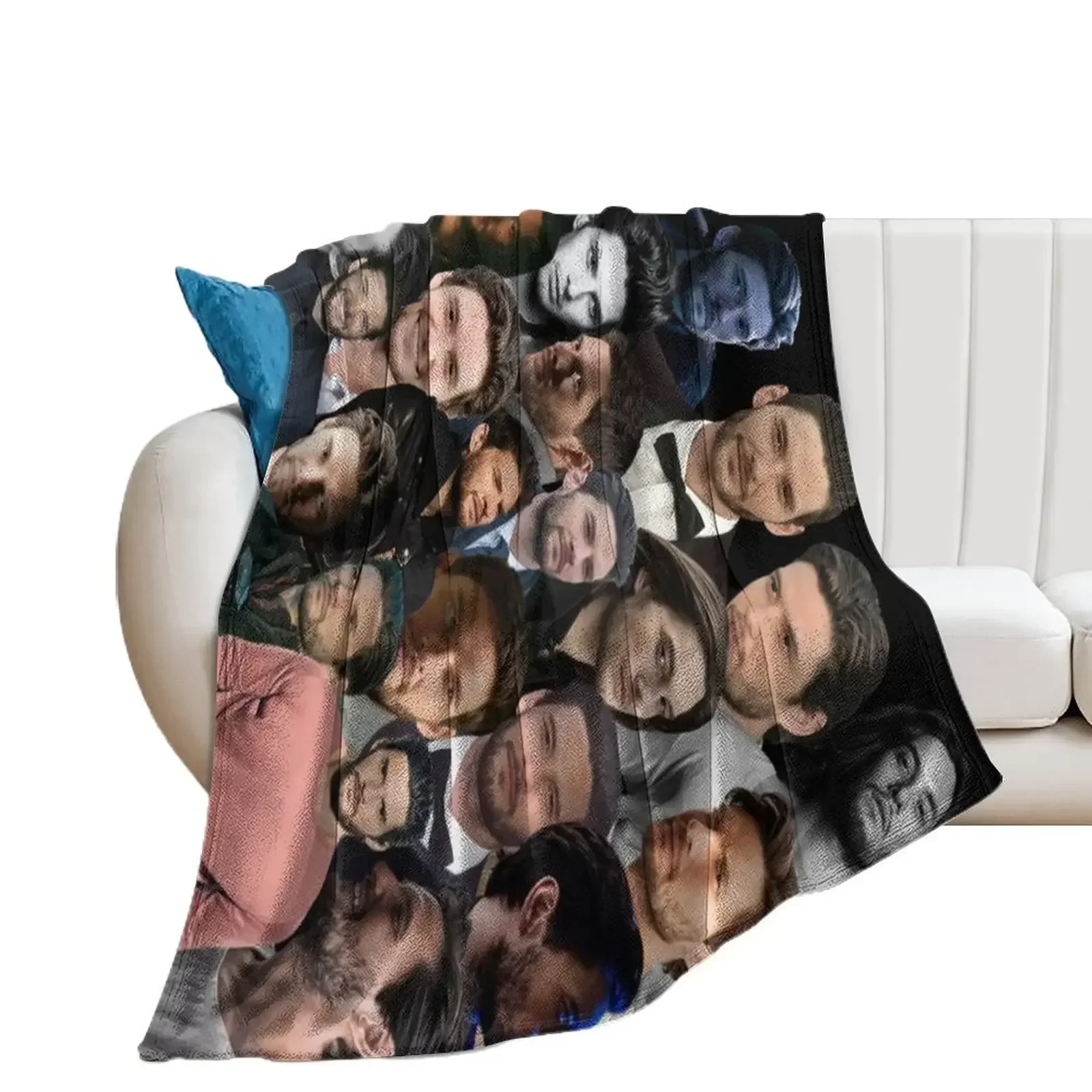 Бен Барссс фотоколлаж пледы мягкие большие пушистые детские одеяла для волос