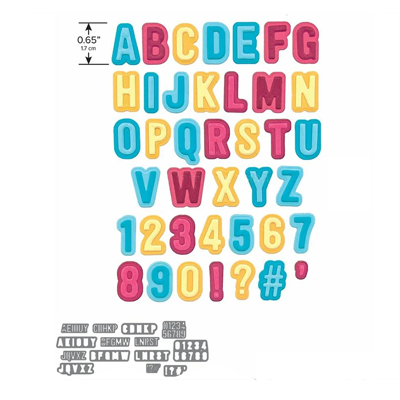 

Mini Alphabet and Numbers Metal Cutting Dies DIY Crafts Card Album Photo Making Scrapbooking Embossing Stencil New 2022