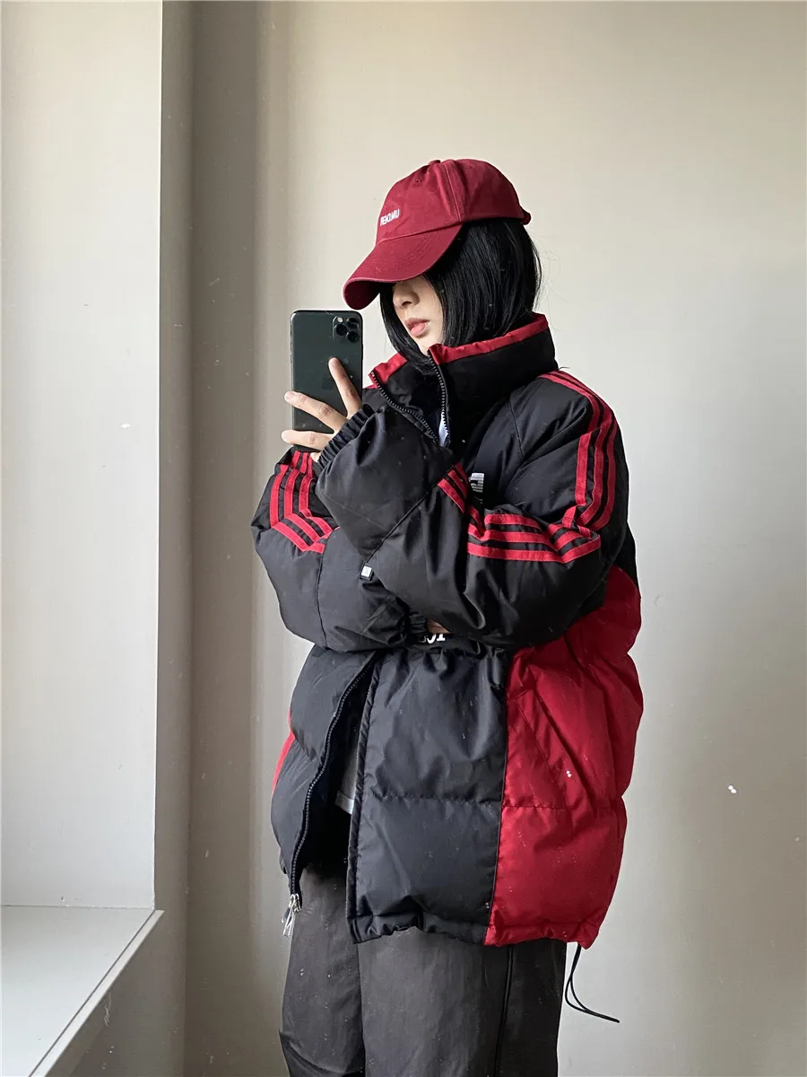 Rcmnss Американская винтажная национальная модная пара Куртка на хлопковой