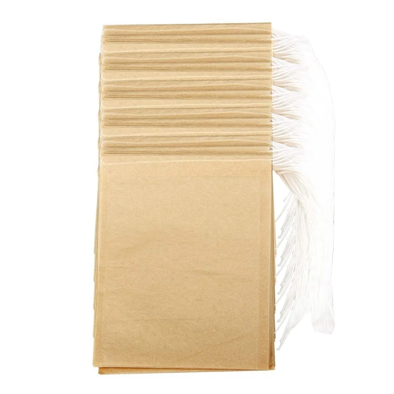 

1200PCS Tea Filter Bags, Disposable Paper Tea Bag With Drawstring Safe Strong Penetration Unbleached Paper