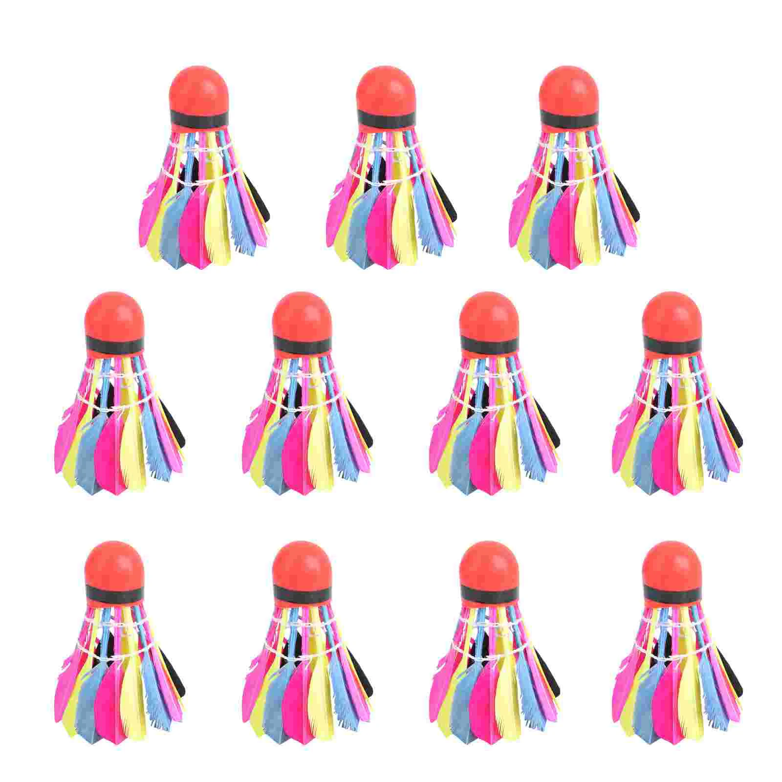 

11pcs Colorful Creative Beautiful Training Shuttlecocks Elegant Shuttlecocks Durable Shuttlecocks for Lady