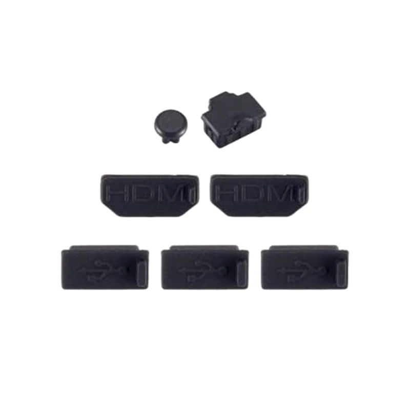 

P9YE 7pcs/set Dust Plugs Compatible for XB One X LAN-Power Cover