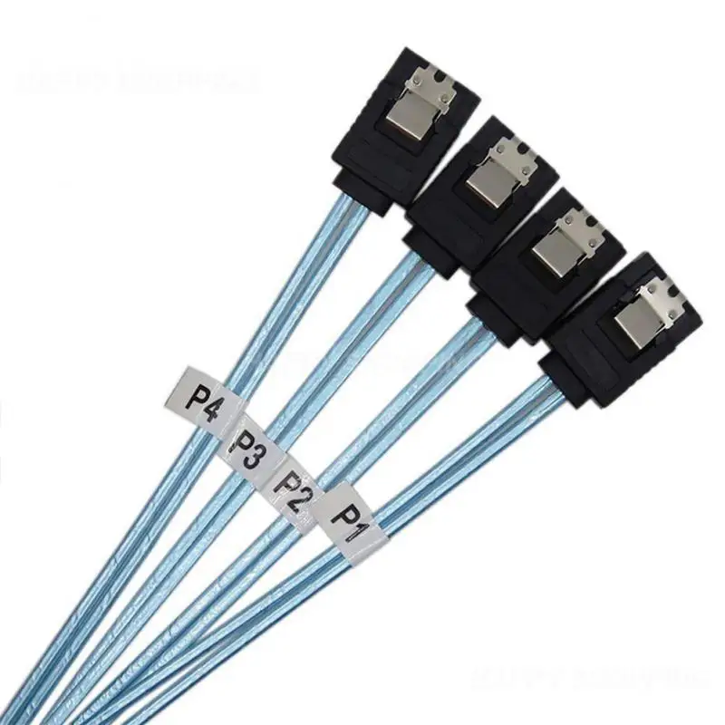 

4 Pcs/set Sata To Sata Cable 4 Ports/Set Date Cable 7 Pin Sata Sas Cable 6Gbps Sata To Sata HDD Cable Cord For Server Mining
