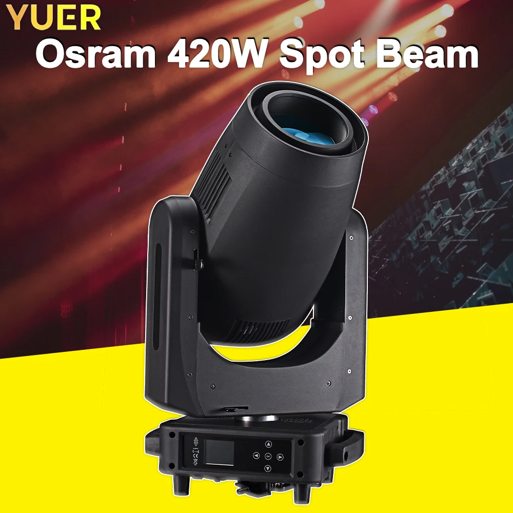 420 Вт Свет с подвижной головкой DMX512 3 цвета Колеса CMY Смешивание 4/8 граневой призмы