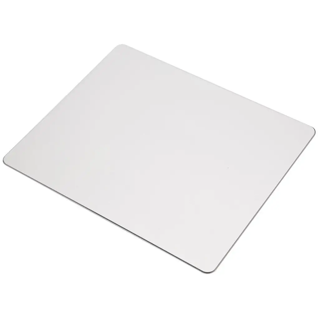 

Алюминиевый сплав металлический двойной игровой Жесткий коврик для мыши с нескользящей резиновой подошвой