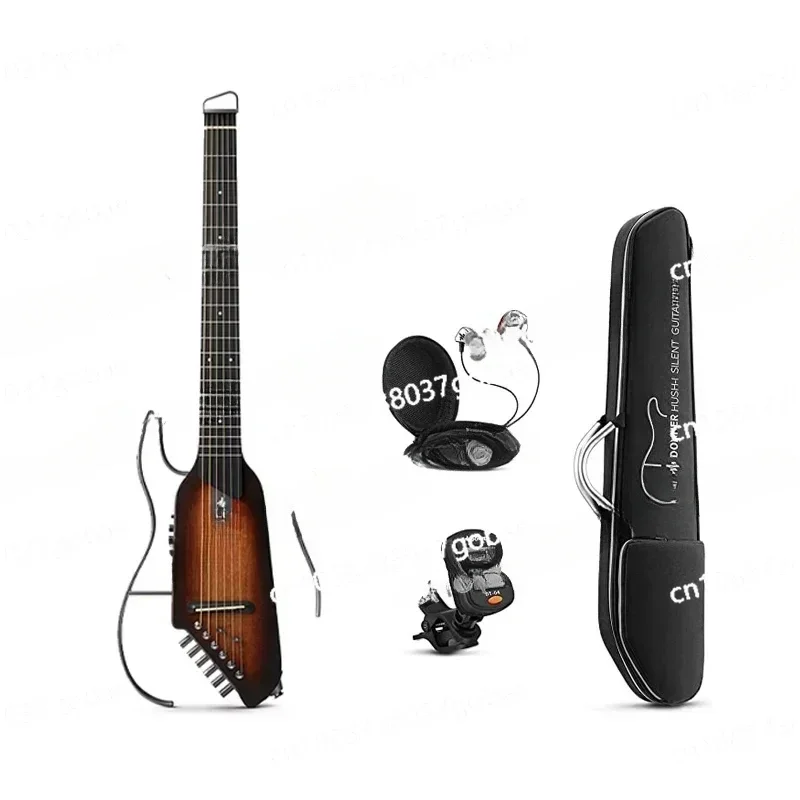 Бесшумная дорожная гитара без головы-I битовые рамы сверхлегкая акустическая Hush I