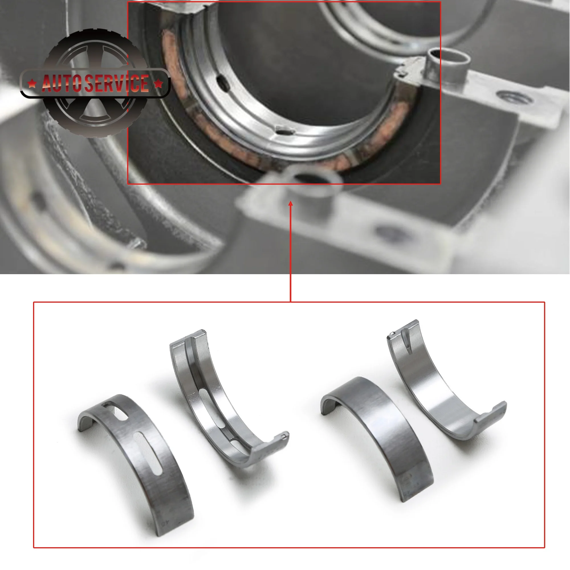 06Х 105561 Комплект подшипников коленчатого вала C подходит для 1.8T Audi A3 A5 A6 A7 Q3 Q5 Q7 TT 8X1