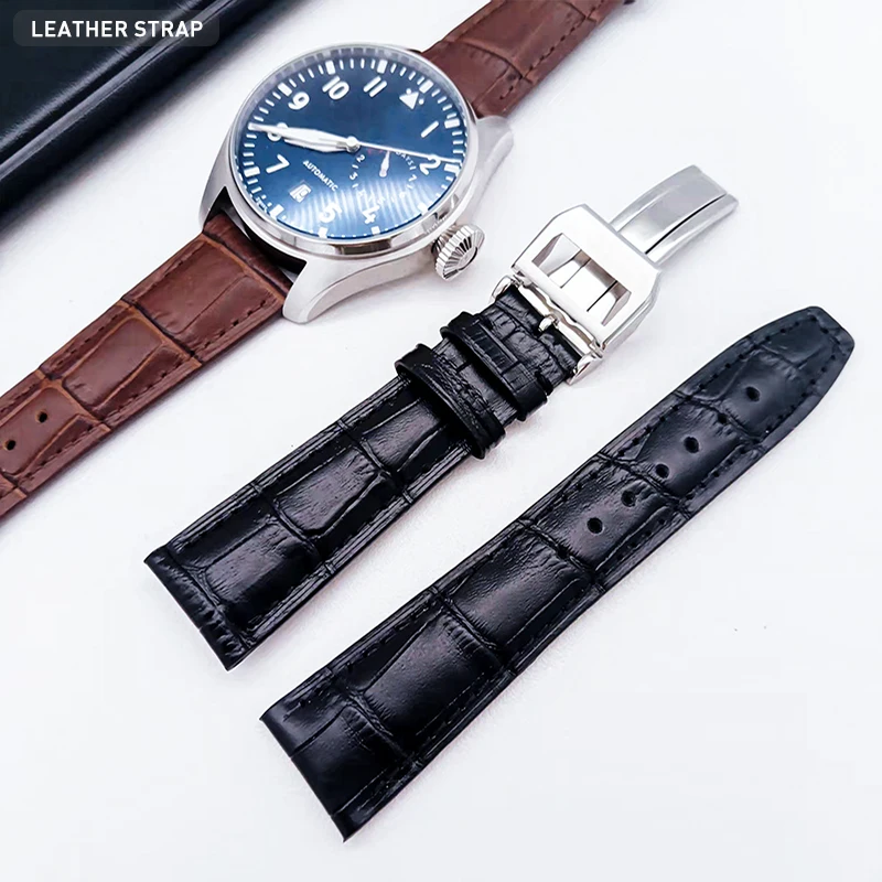 

Ремешок для IWC, аксессуары для часов, браслет для часов, оригинальный женский ремешок для часов IWC, модель моделей felfino, ремешок для часов, рем...