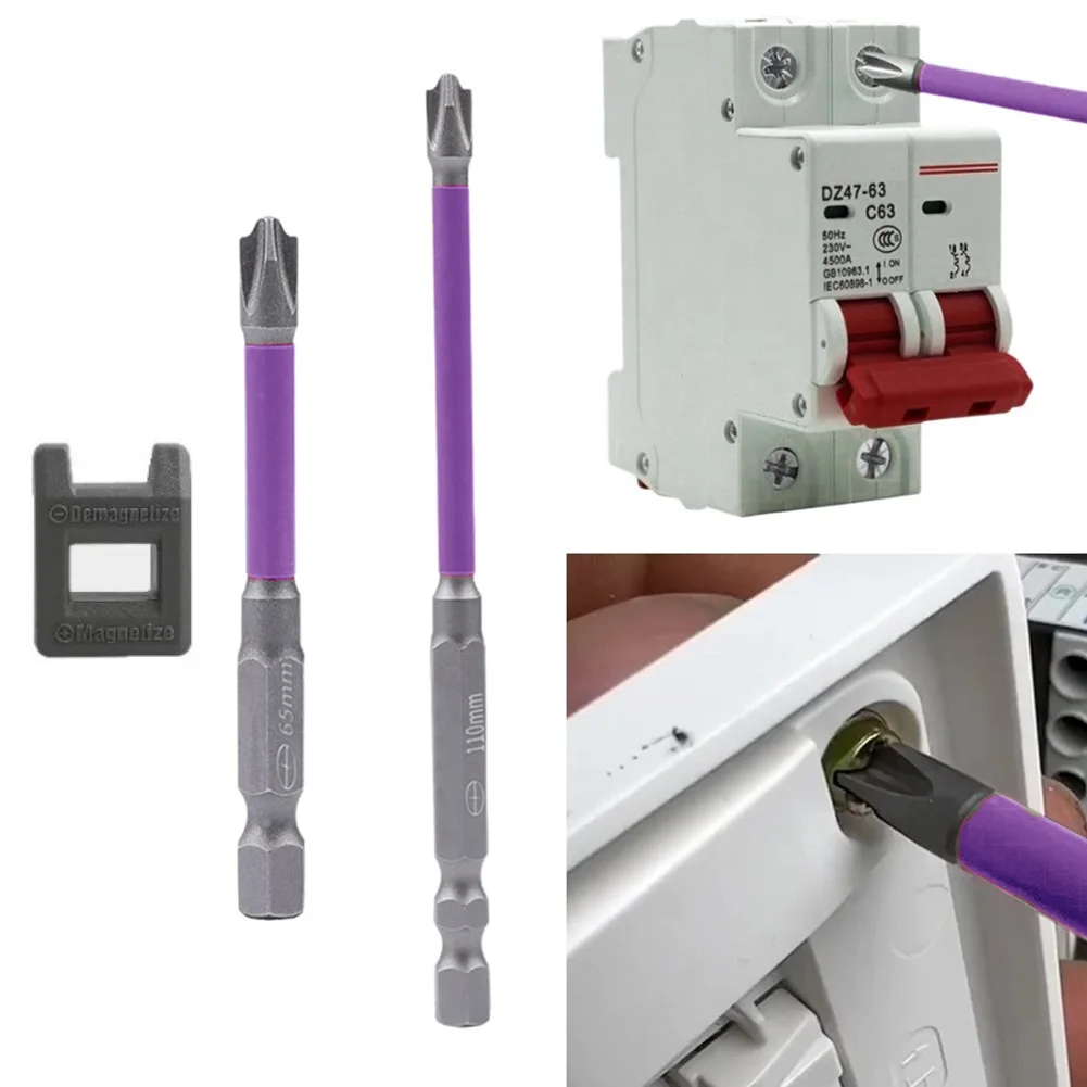 

Special Magnetism Cross Screwdriver Bit FPH2 Nutdrivers With Magnetizer 65mm 110mm For Socket Switch Electrician Power Tools