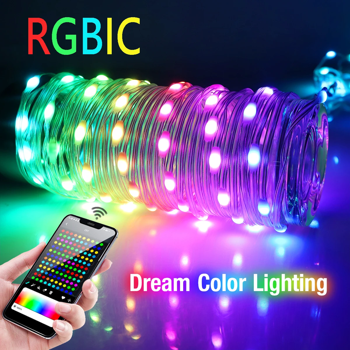 Умные Светодиодные Ленты RGB WS2812B IC USB Bluetooth С Кожаным Украшением Для Комнаты