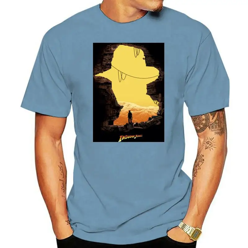 Крутая мужская стандартная футболка с короткими рукавами Indiana Jones и женская