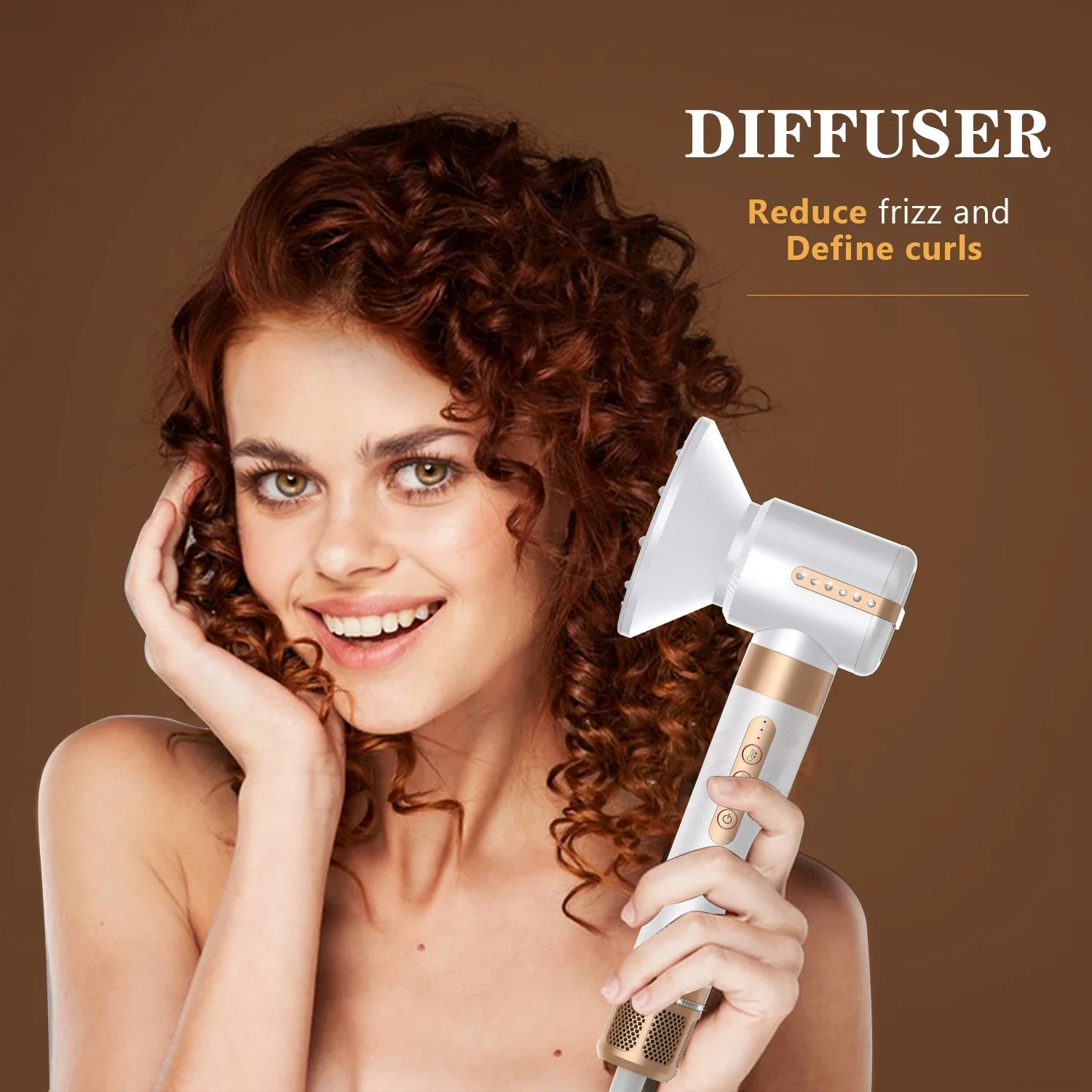 Портативный электрический стайлер для волос с воздушным потоком щетки