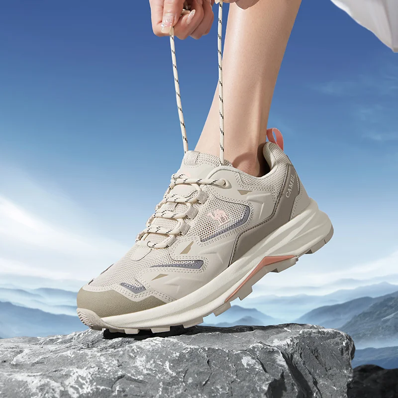 GOLDEN CAMEL Outdoor Hiking Shoes Men and Women Anti-skid Male Sneakers Beathable Sports Running Trekking Shoes 2023 Spring New