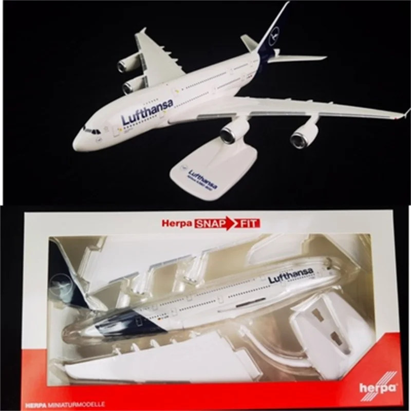 

Масштаб 1:250, пластиковый самолет, Германия, Lufthansa, аэробус 380 A380 авиакомпании, самолёт «сделай сам», Сборная модель самолета, Воздушный самолет