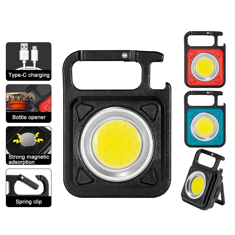 

Суперъяркая мини-вспышка, светильник для кемпинга COB, светильник для работы, перезаряжаемый прожектор с сильным магнитом, светильник льник