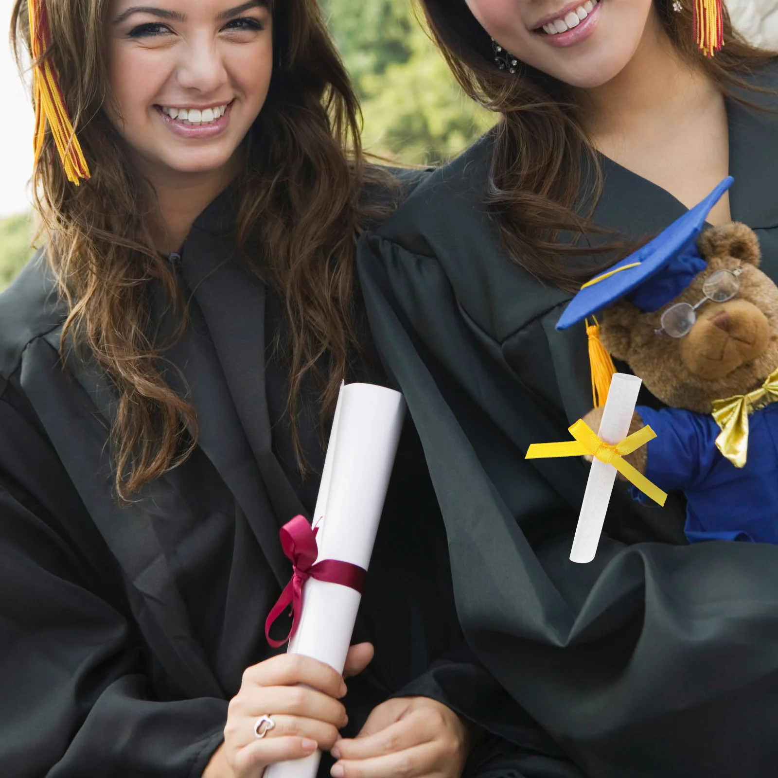 

Индивидуализированные украшения на выпускной, Миниатюрные модели прокрутки с сертификатом, украшение медведя, 25 шт.