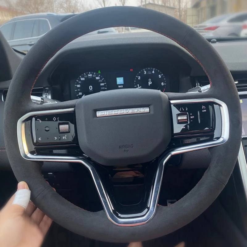 

Cover customization For Range Rover Freelander 5 Autobiography Discovery Aurora Hand Sewn Leather Car Steering Wheel Cover