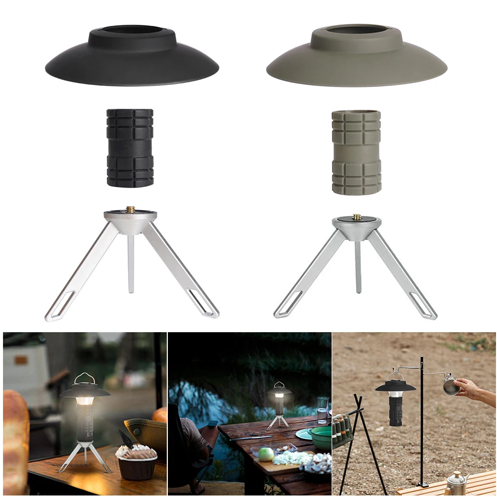 

Camping Lantern Lamp Shade Anitislip Flashlight Holder Lampshape Sleeve Cover Bracket Lighting Accessory for Goal Zero Black Dog