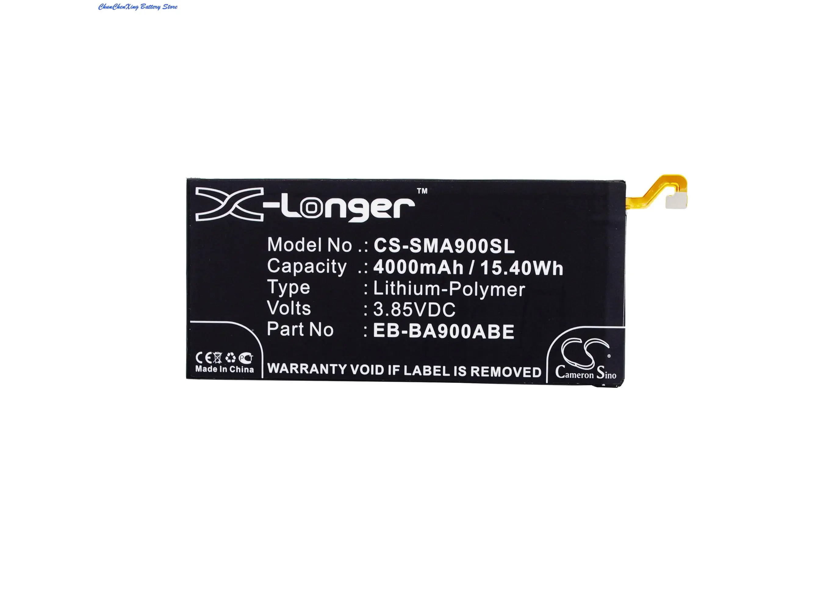 

Cameron Sino 4000mAh Battery EB-BA900ABE for Samsung Galaxy A9, Galaxy A9 2016, Galaxy A9 Pro, SM-A9000, SM-A9100