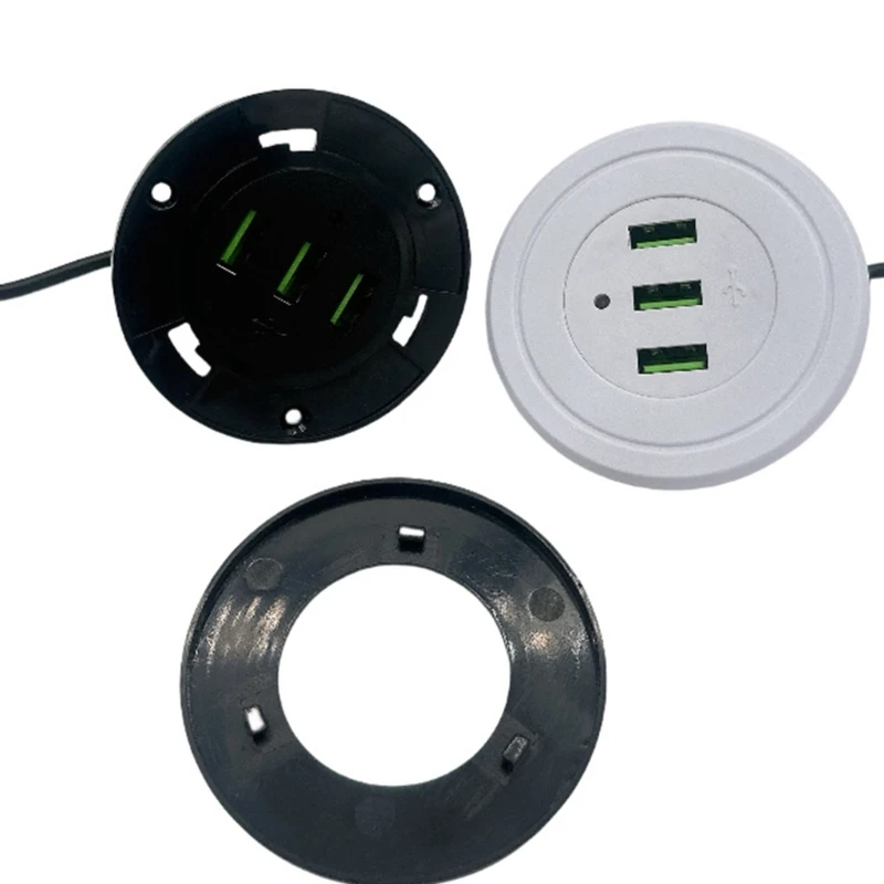 Экономия места, двойная USB-розетка 2 USB 1, тип C, кабель 170 см, встраиваемое зарядное устройство для электронных устройств, (art.: 3920da048b7da) - 3920da048b7da