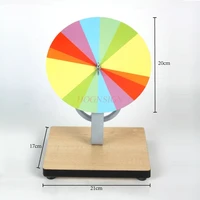 hand cranked newton seven color plate disc seven color plate disc student physical light synthesis teaching equipment