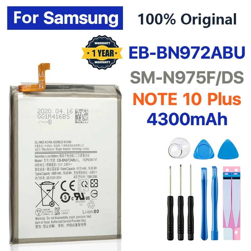 Оригинальный аккумулятор для Samsung Galaxy Note 10 + Note10Plus Note 10 Note10 +