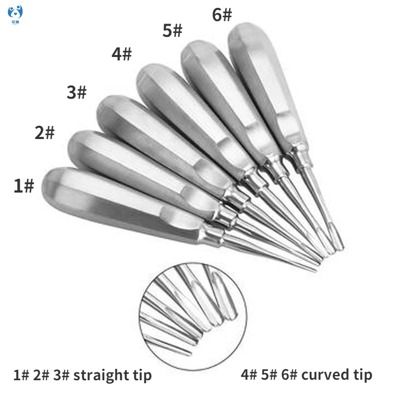 

Free Ship 1Pcs Dental elevator Stainless Steel Tooth Elevator Dentist Tools Stright Curved Root Elevator Dental Lab Instrument