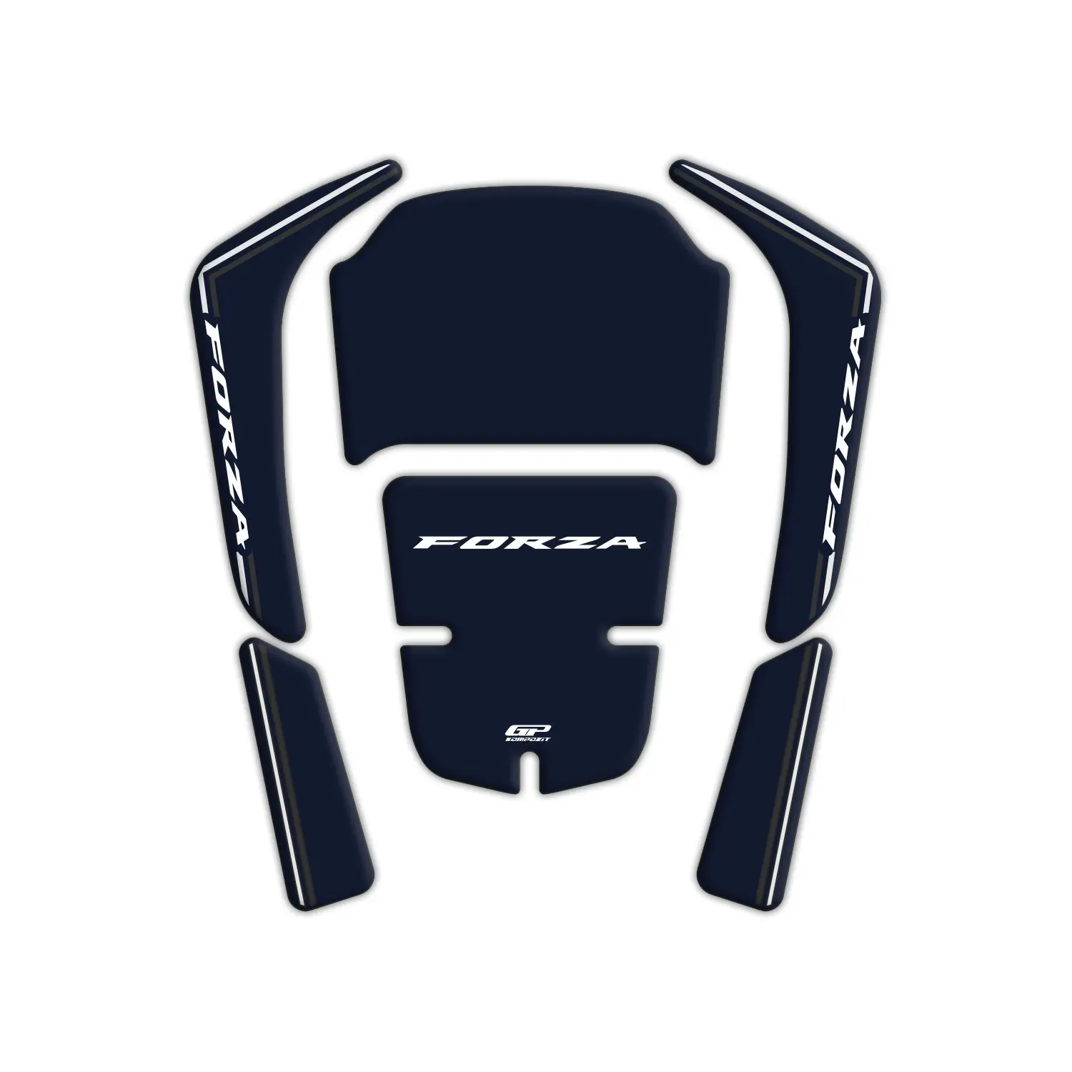 

GP Composite Forza 250 Compatible for Tank Pad Strip Sticker Adhesive Motorcycle 2018-2021