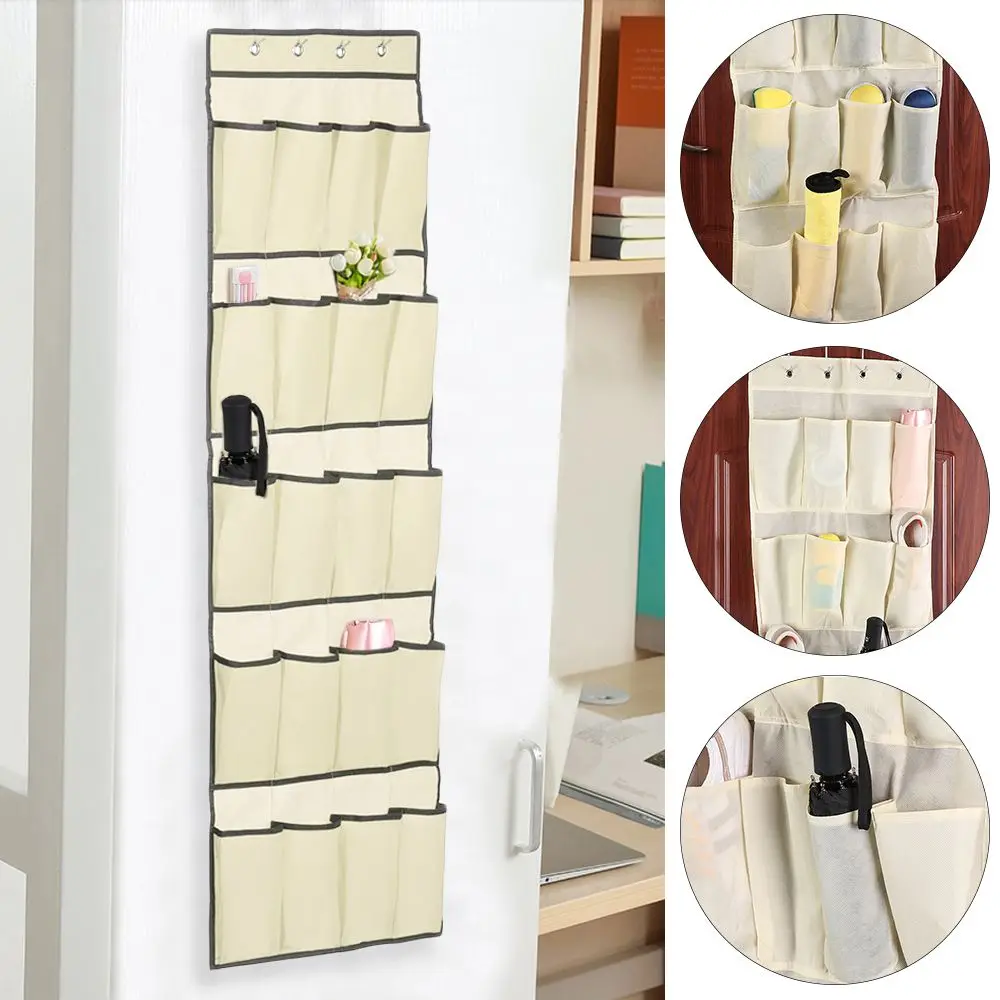

20 Pocket Home Space Saver Rack Tidy Storage Pouch Over Door Hanger Shoe Organiser Hanging Bag