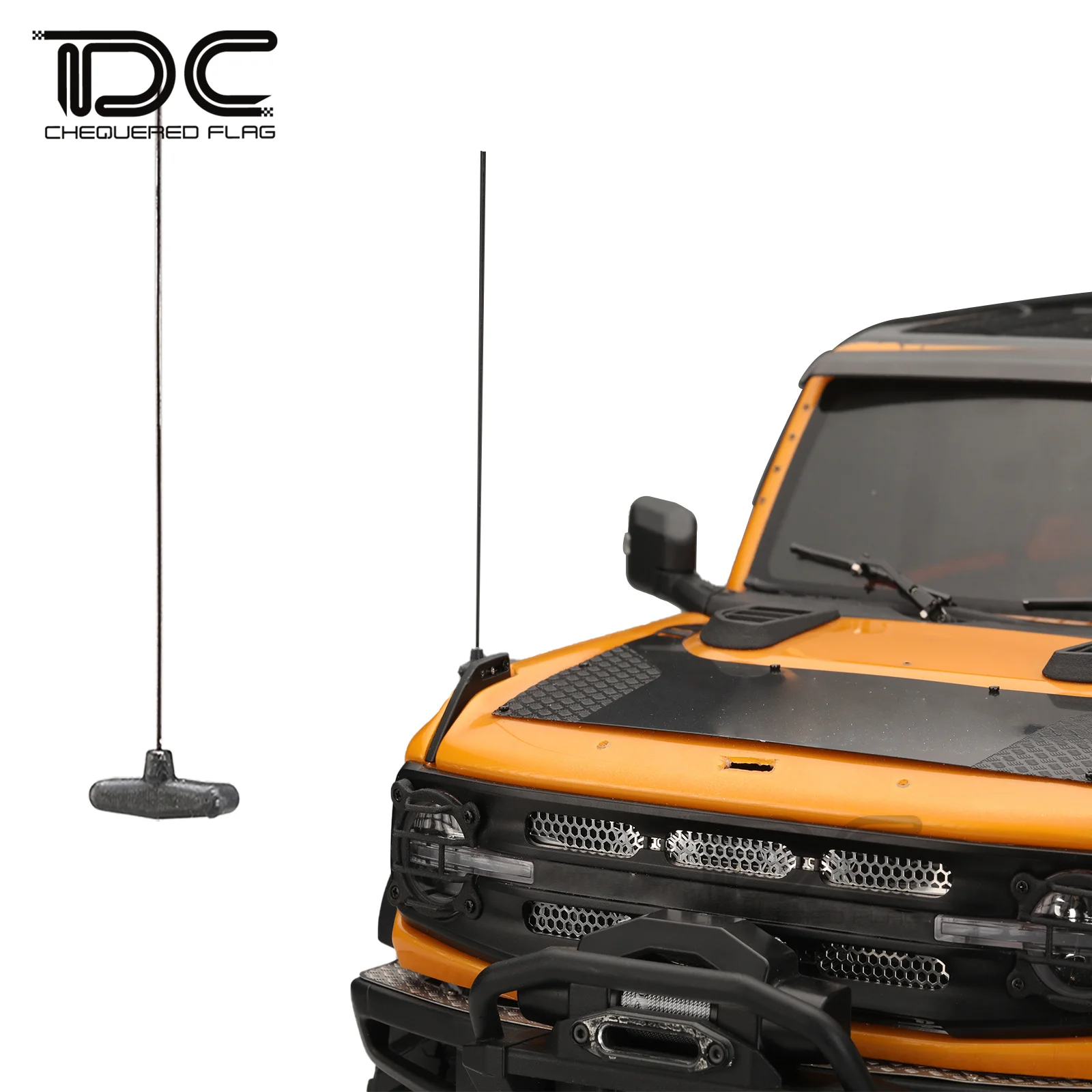 

1/10 Front Antenna for Bronco New 2021 92076-4 Nylon Decoration Rc Crawler Car Parts Upgrade Accessories