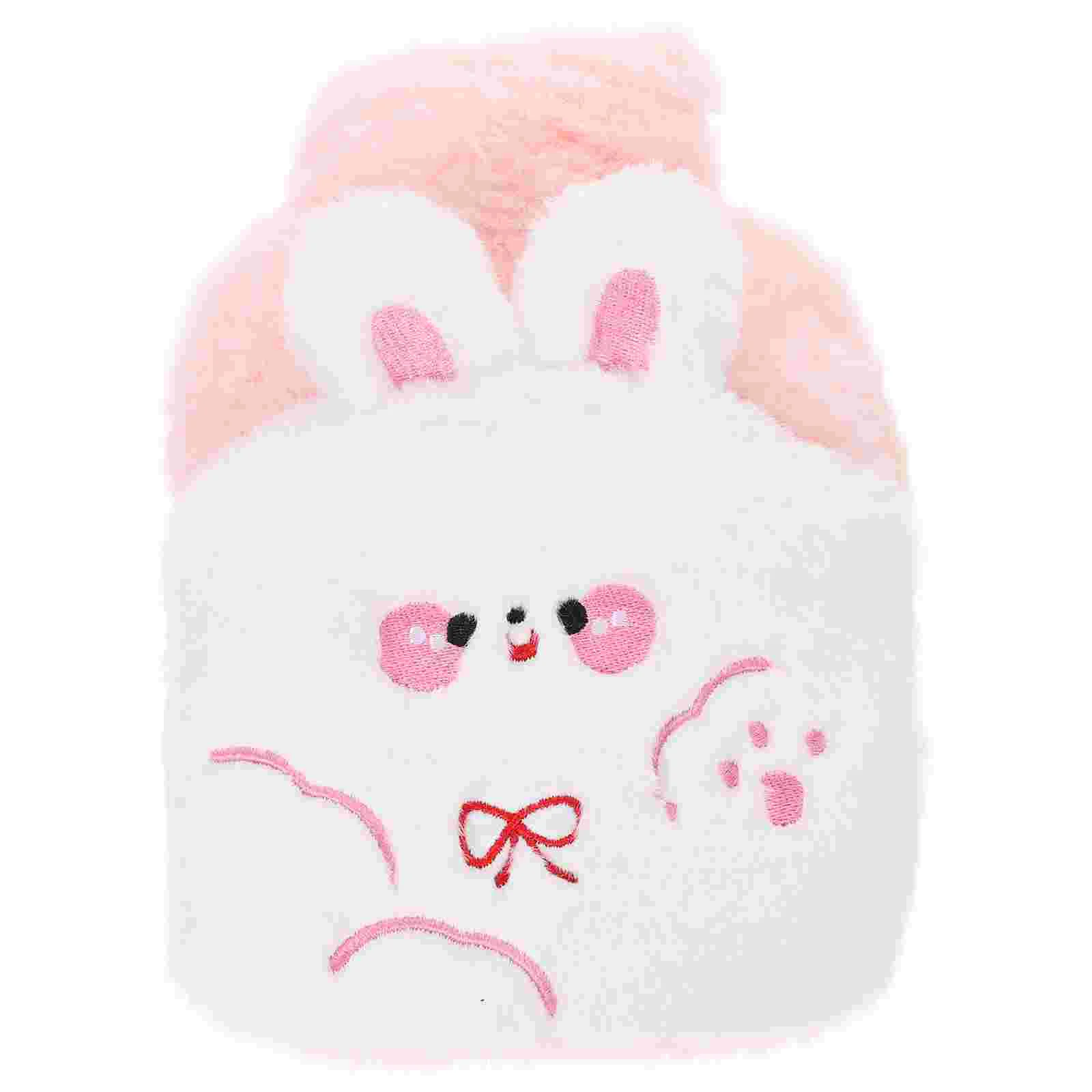 

Hot Water Bottle Cartoon Plush Bag Cover Refillable Pouch Reusable Warmer Stuffed Bunny Hand Heatzo Heater