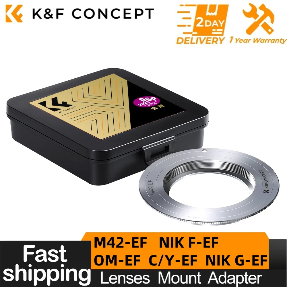 K &amp F Concept адаптер объектива для M42 Nikon AI NIK G Contax Yashica C/Y Olympus OM линзы Canon EOS EF EF-S 1300D