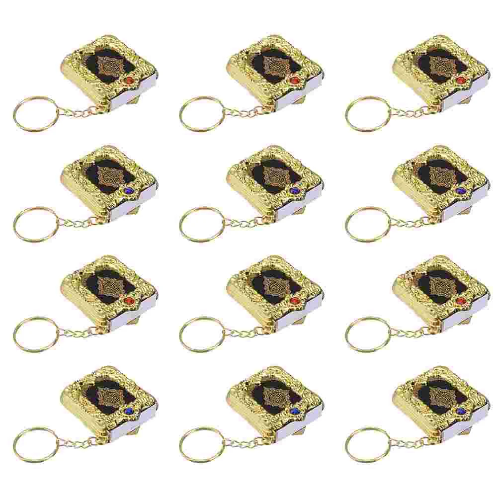 

12 Pcs Religious Pendant Novelty Keychains Car Keys Bag Jesus Vintage Christmas