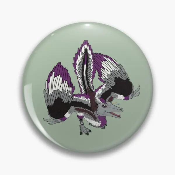 

Асексуэоптерикс, асексуальная гордость, археопт, мягкая кнопка, булавка, воротник, милый металлический мультяшный головной убор, ювелирные изделия, забавная модная булавка для одежды