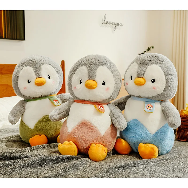 

25-40cm Cute Eggshell Penguin Children's Bed Sleeping Soothing Throw Pillow Kawaii's Cartoon Plush Stuffed Animal Doll