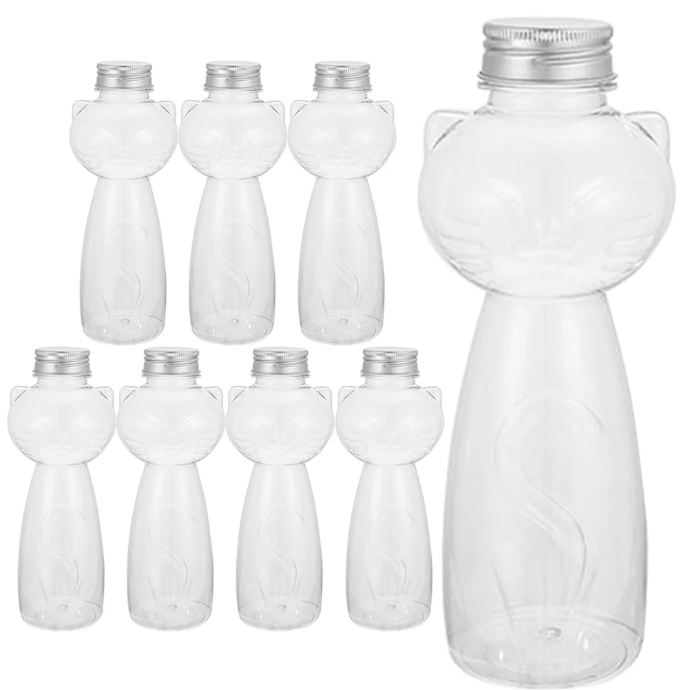 

Bottlesbeverage Bottle Drink Reusable Milkwater Clear Empty Juicing Caps Containers Smoothie Cold Orangetake Out Disposable Bulk