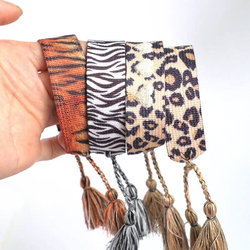

Bohemia Braided Fabric Bracelet for Women Bohemian Adjustable Bracelet Handmade Wrist Bracelet Tassel Fashion Jewelry Wholesale
