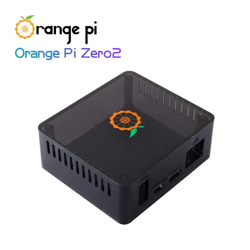 Оригинальный чехол Orange Pi Zero 2 черный из АБС-пластика опция теплоотвода прозрачный