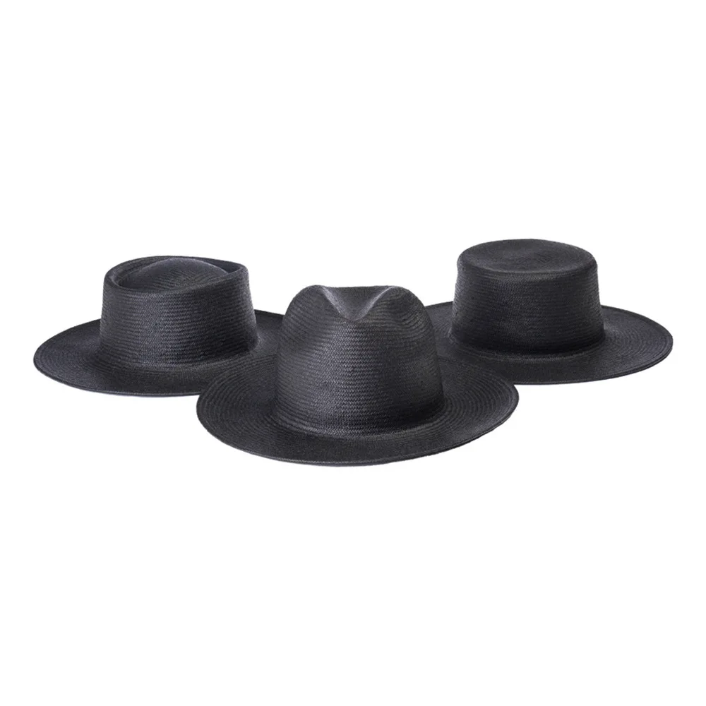 

Spring and summer new contracted leisure paper flat straw hat outdoor tourism shade sunscreen flat-topped hat beach hat