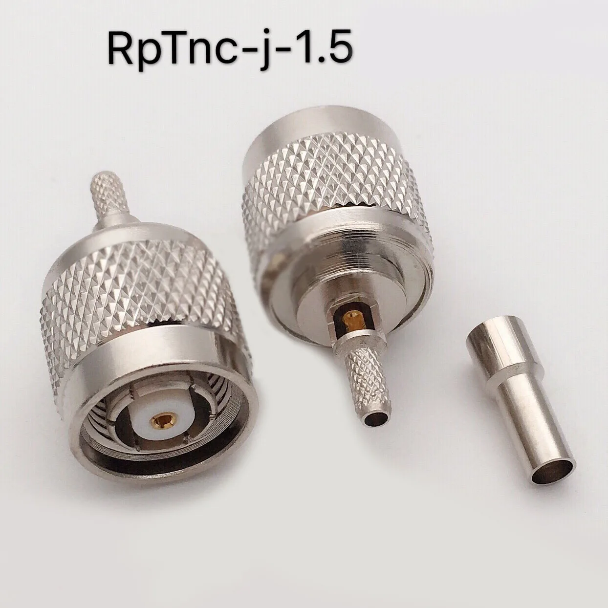 

5PC TNC Plug Coaxial WiFi Antenna Connector RF Adapter Crimping Wire RpTNC-J-1.5 Female Pin RG174/RG316/LMR100/CNT100
