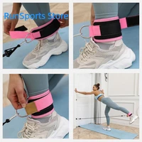 adjustable women men ankle strap kickbacks with fixed rope for cable machines ankle cuffs glute leg butt workout