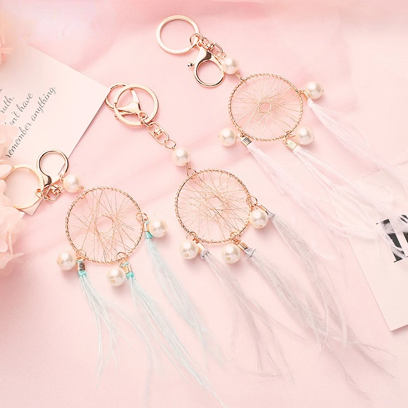 

Metal Key Chain Metal Key Chain Dream Catcher Key Chain Bag Pendant Girl Vintage Nordic Baby Decor Room Decoration Accessories