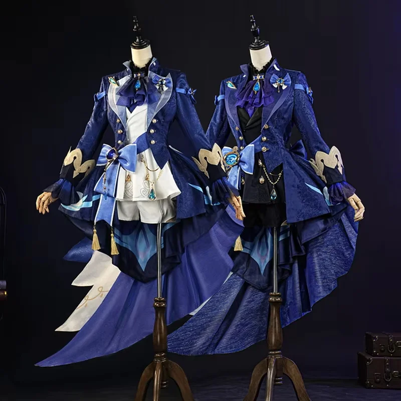 Игровые фигурки героев фильма Genshin костюмы для косплея фурины унисекс