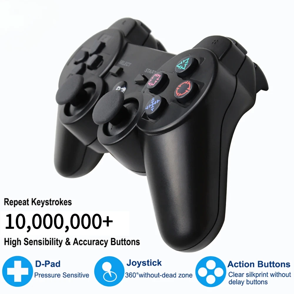 Фото Беспроводной Bluetooth-геймпад для игровой консоли PS3 Controle, джойстик, пульт дистанционного управления для Playstation 3, геймпады №1