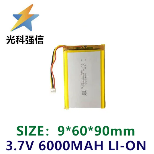 

buy more will cheap 906090 3.7V 6000mAh LED lamps, intelligent bulletin board battery charging treasure toys