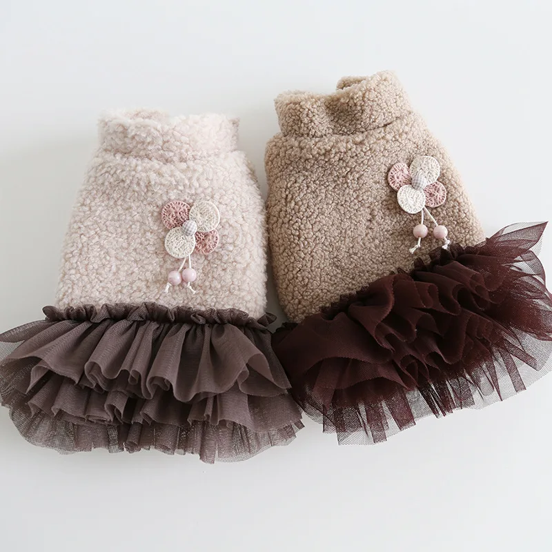 

Winter Cat Dog Tutu Skirt Chihuahua Yorkshire Pomeranian Shih Tzu Maltese Bichon Poodle Small Dog Clothes Dress Pet Clothing