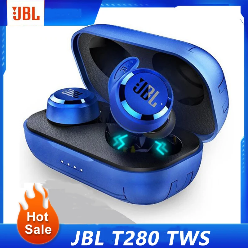

Оригинальные беспроводные наушники JBL T280 TWS, спортивные наушники, басовые наушники Jbl, гарнитура T280TWS, чехол с зарядкой, новинка 2022